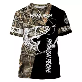 Trout Fishing, Fishing Passion, Fishing Lover T-Shirt, Can't Fish, Camouflage, Customize - VEPETR006.