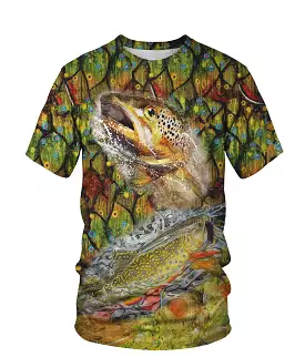 Trout Fishing T-Shirt, Trout Passion, Trout Skin - VEPETR005