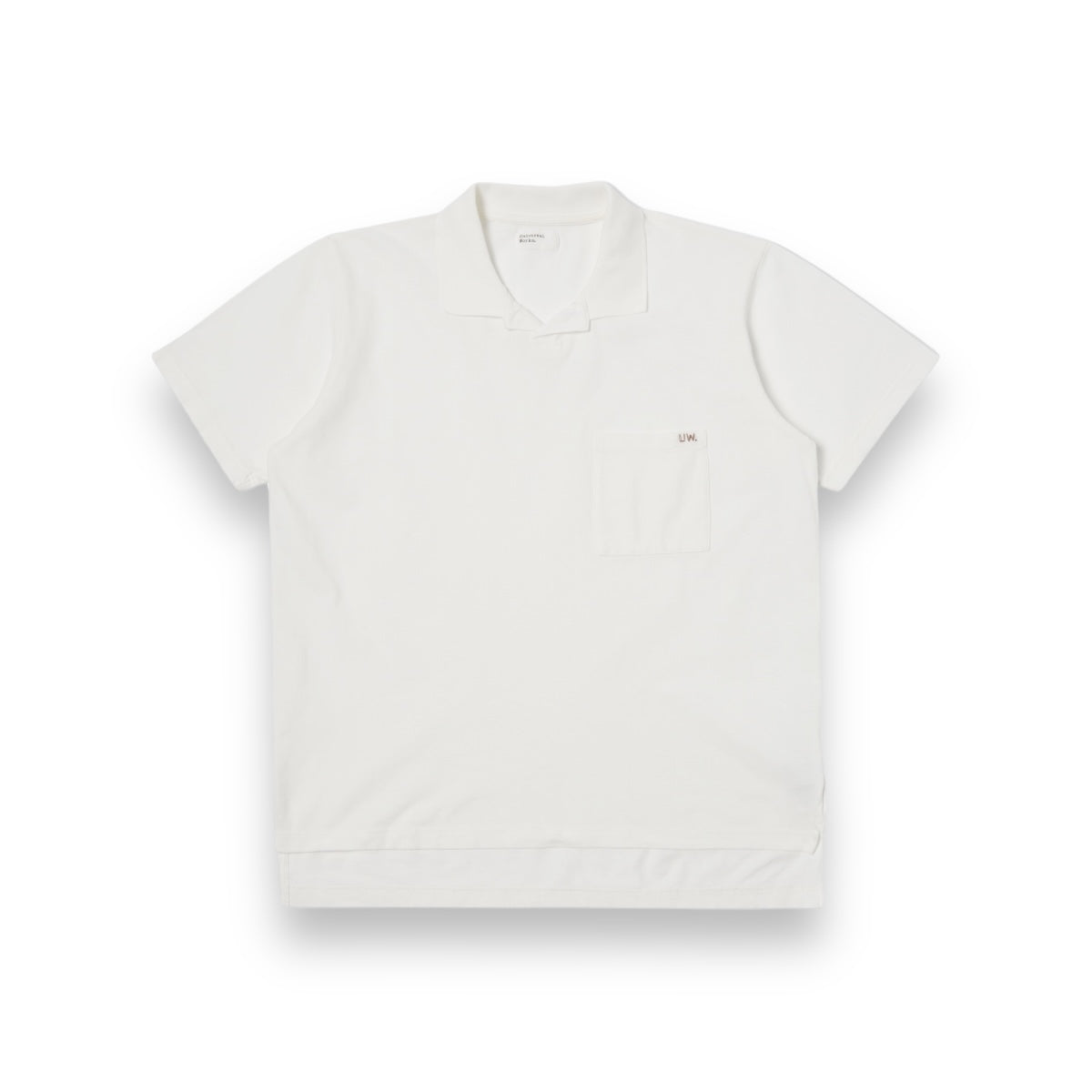 Universal Works Vacation Polo Piquet 30603 white-shirt