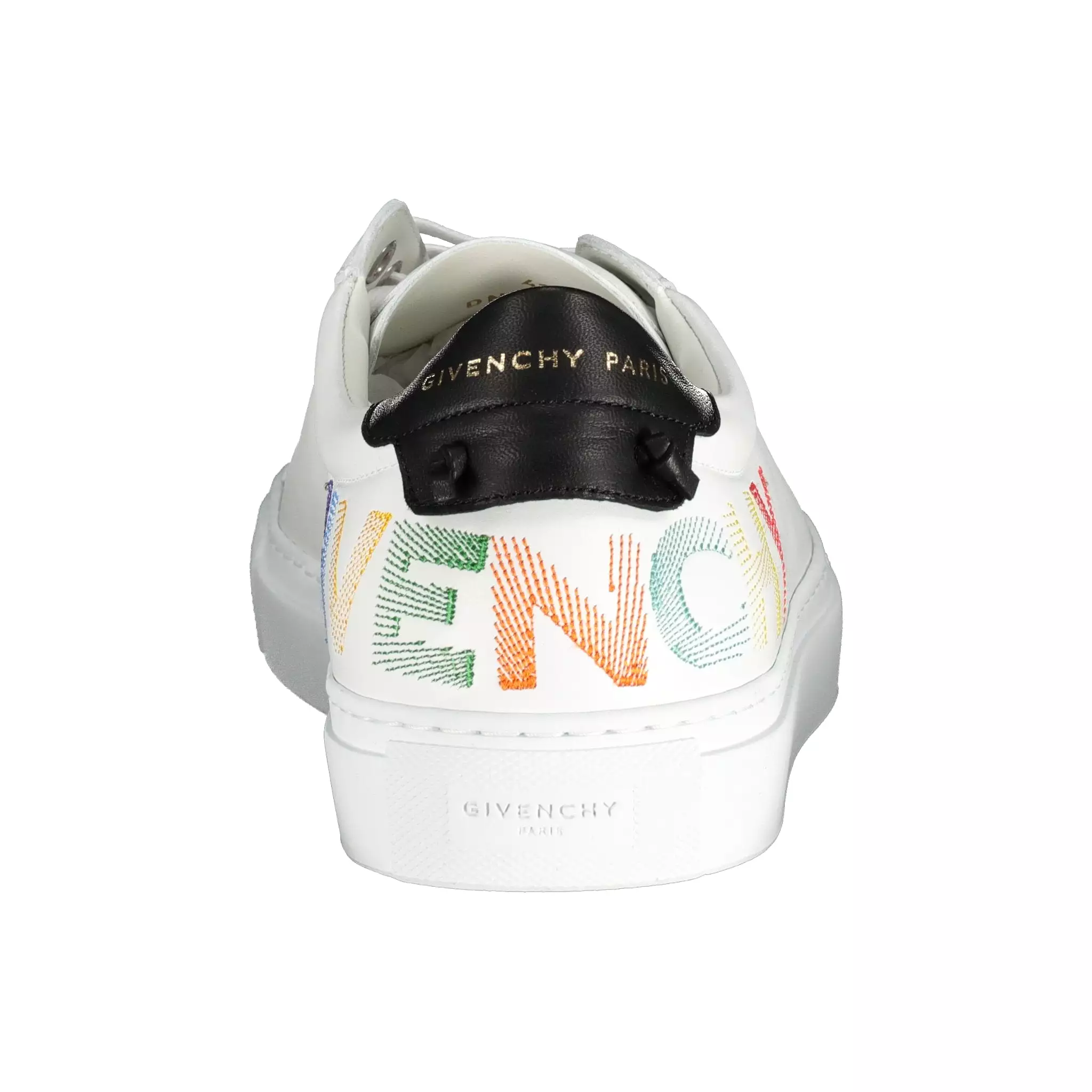 Urban Street Logo-Embroidered Leather Sneakers by GIVENCHY