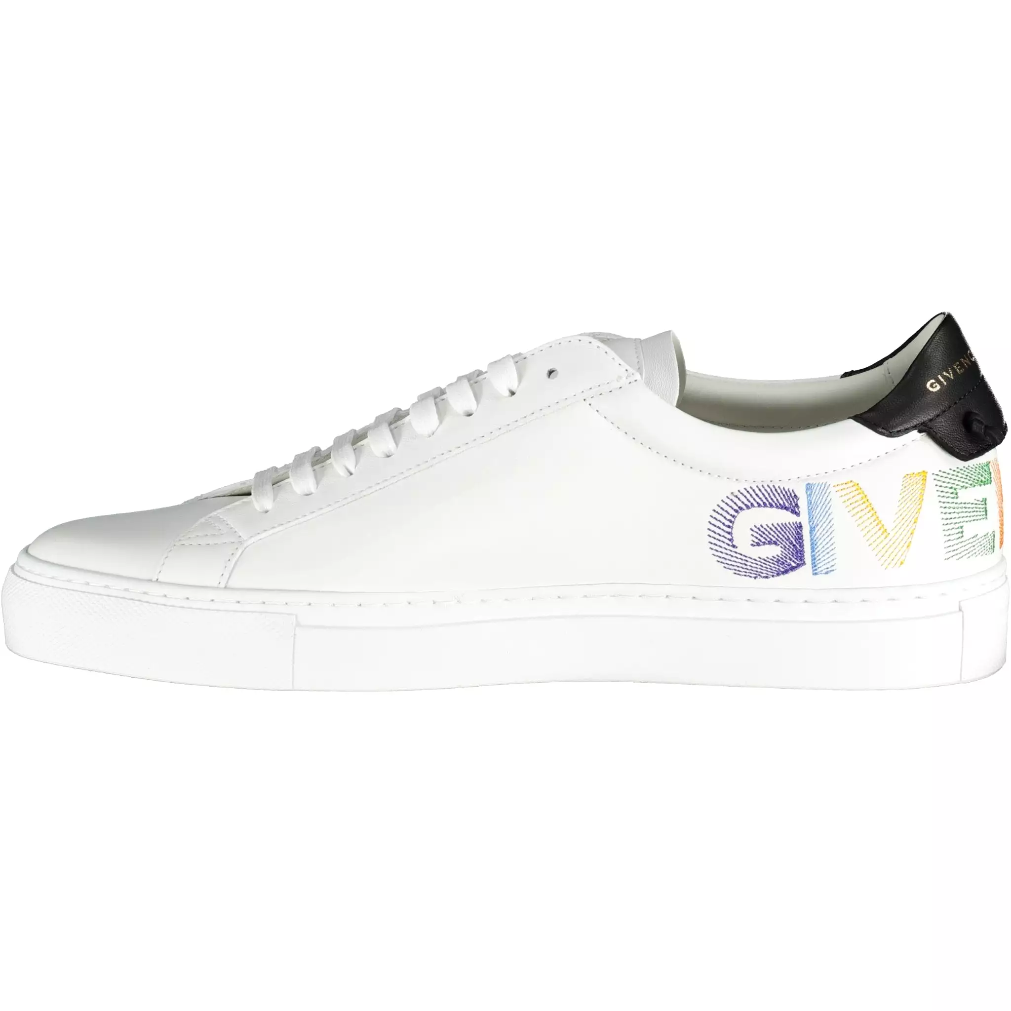 Urban Street Logo-Embroidered Leather Sneakers by GIVENCHY