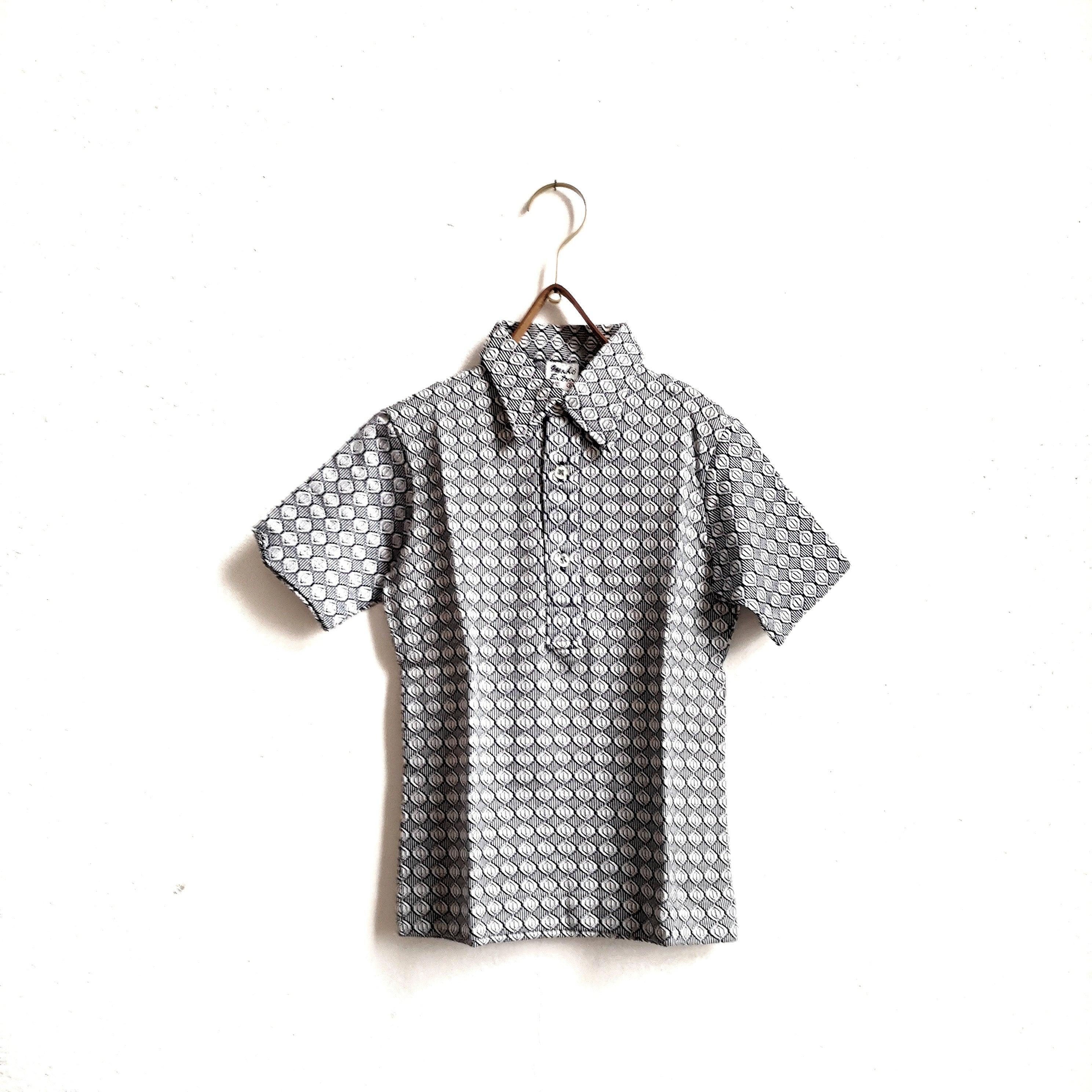 Vintage geometric print polo - unworn dead stock