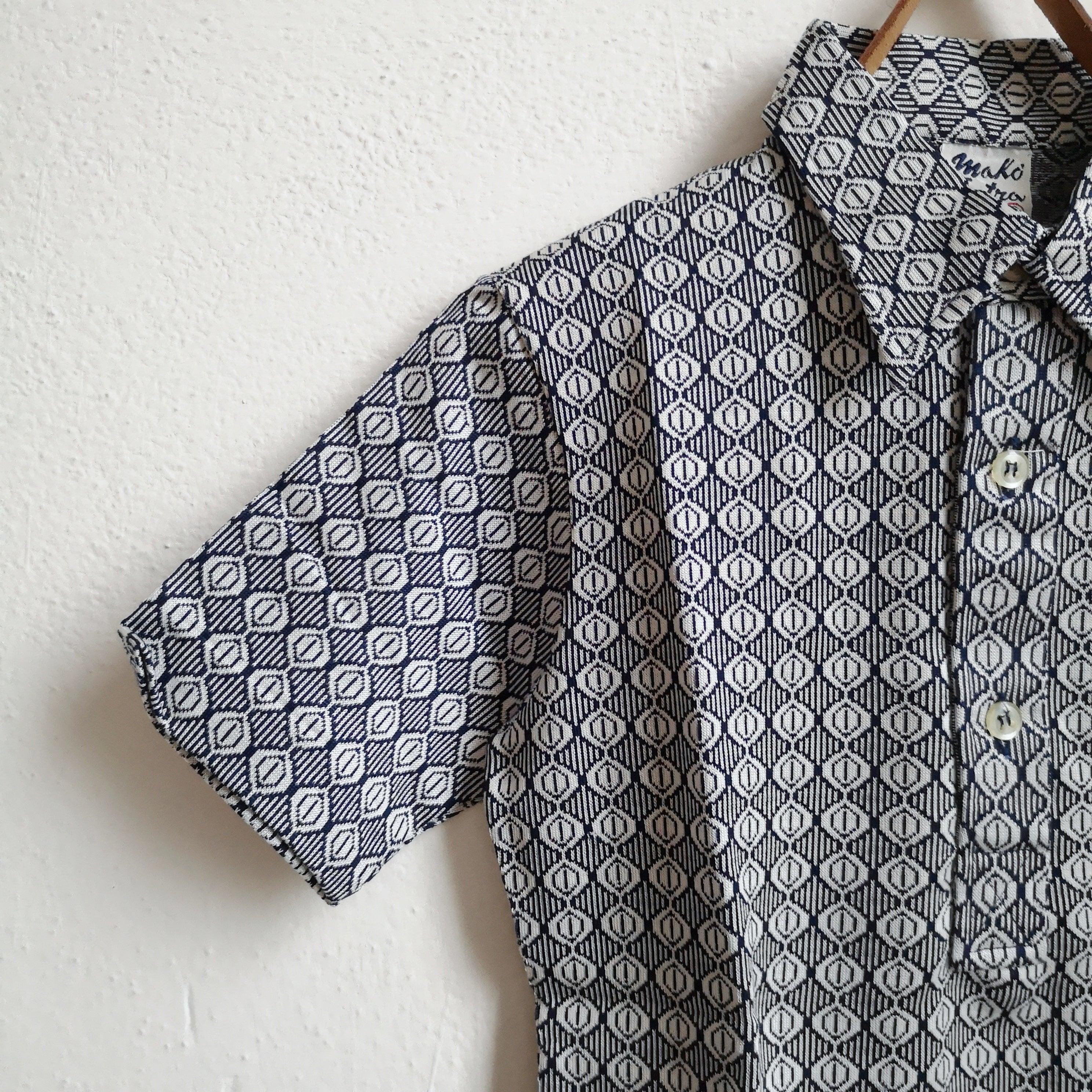 Vintage geometric print polo - unworn dead stock