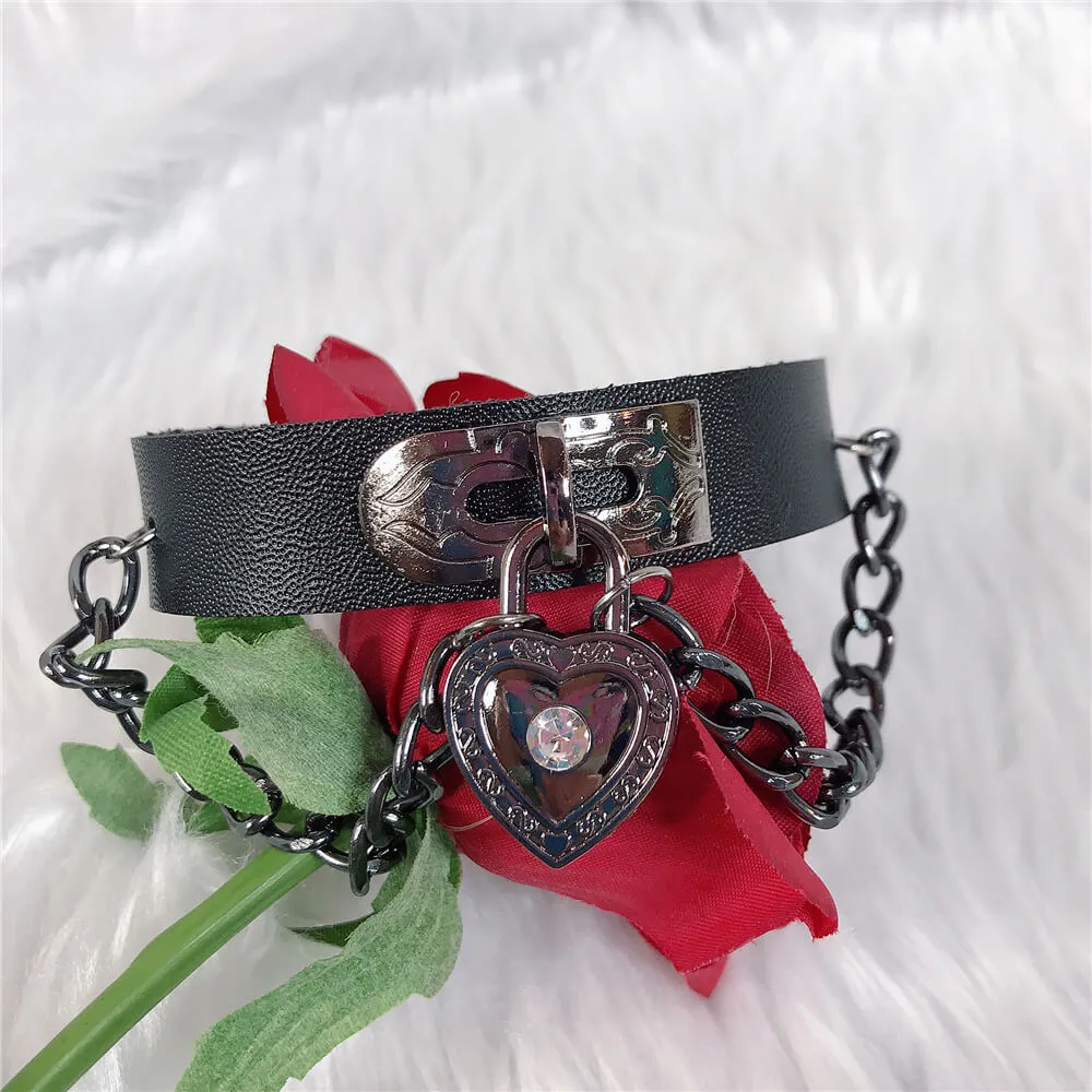 VINTAGE HEART CHOKER & BRACELET BY61204