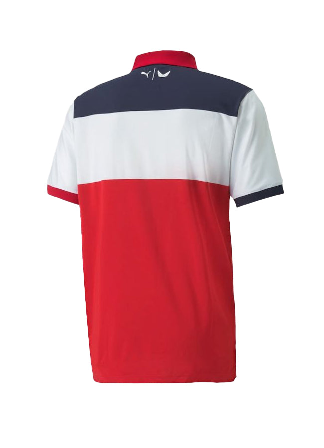 Volition Polo Shirt in Colorblock Design