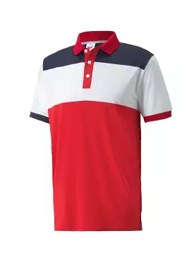 Volition Polo Shirt in Colorblock Design