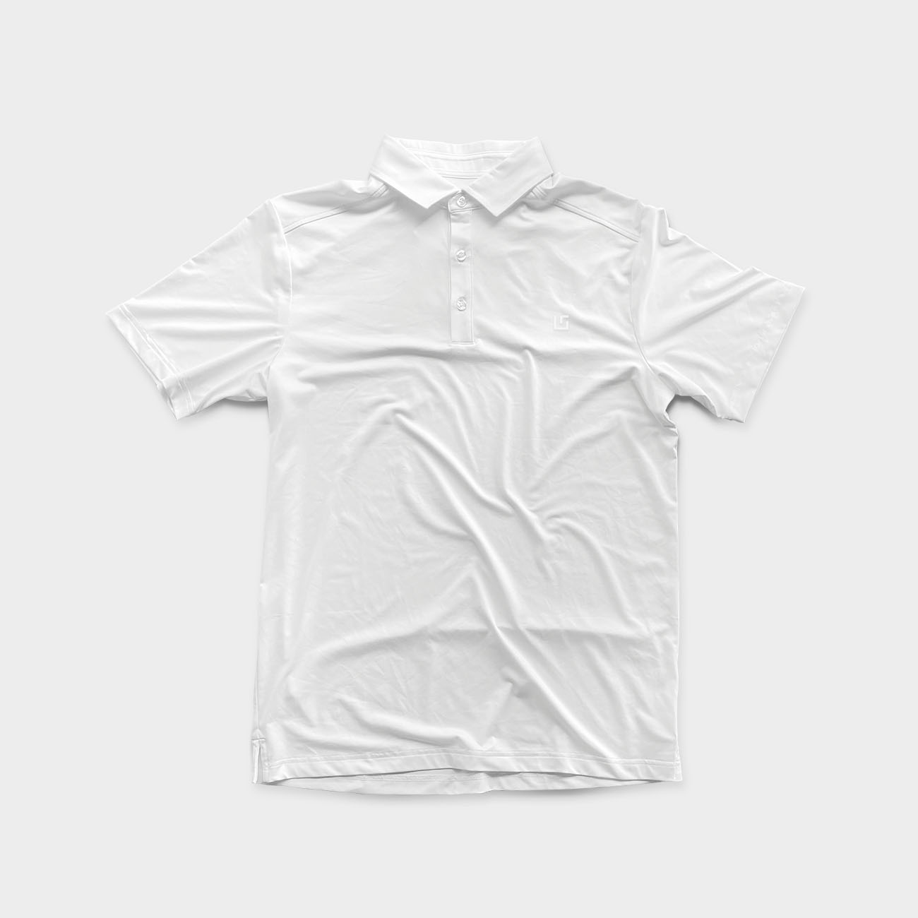 White Active Polo Shirt