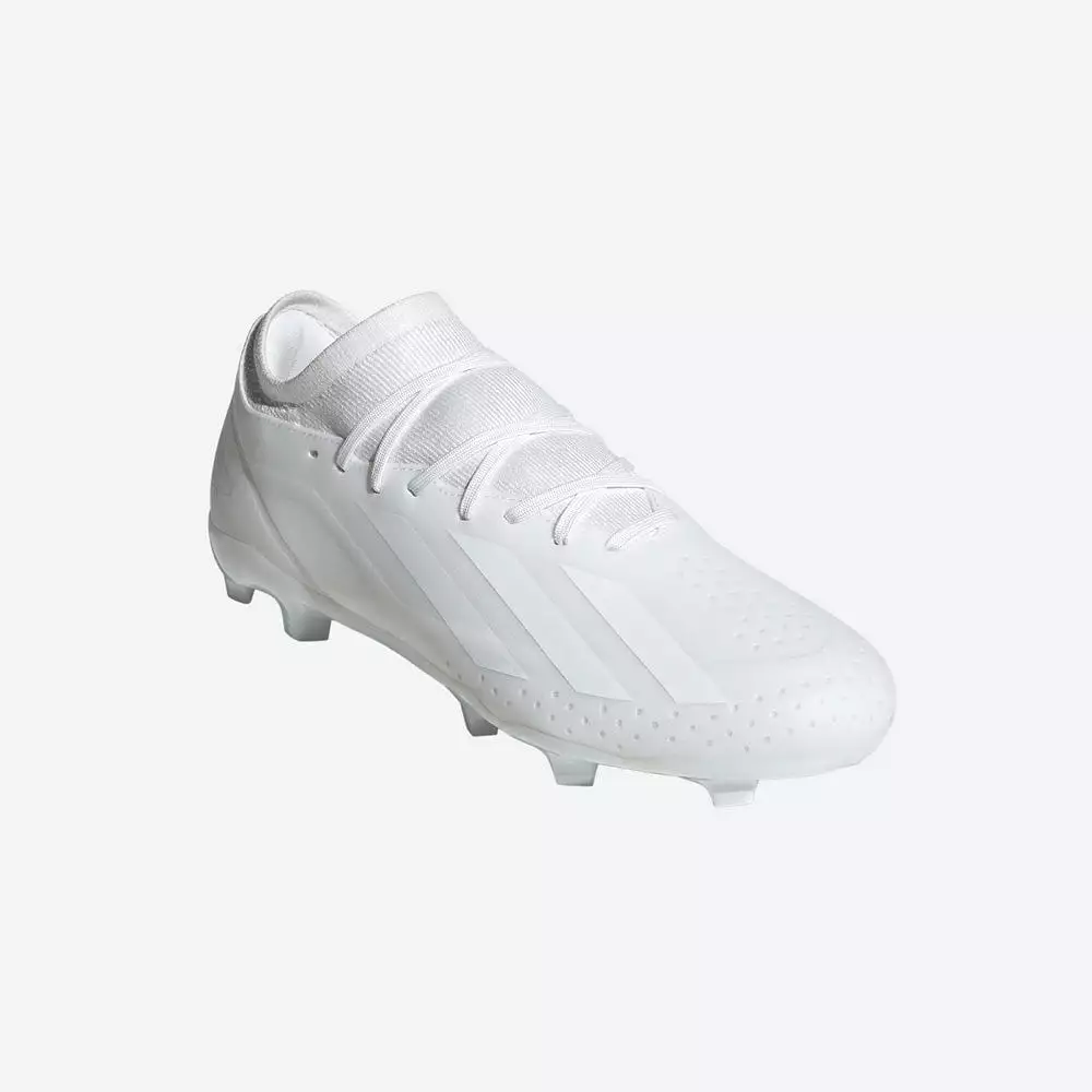 White Adidas X Crazyfast.3 FG Soccer Cleats