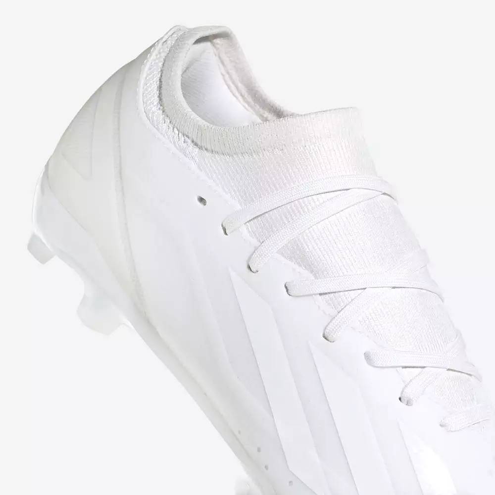 White Adidas X Crazyfast.3 FG Soccer Cleats