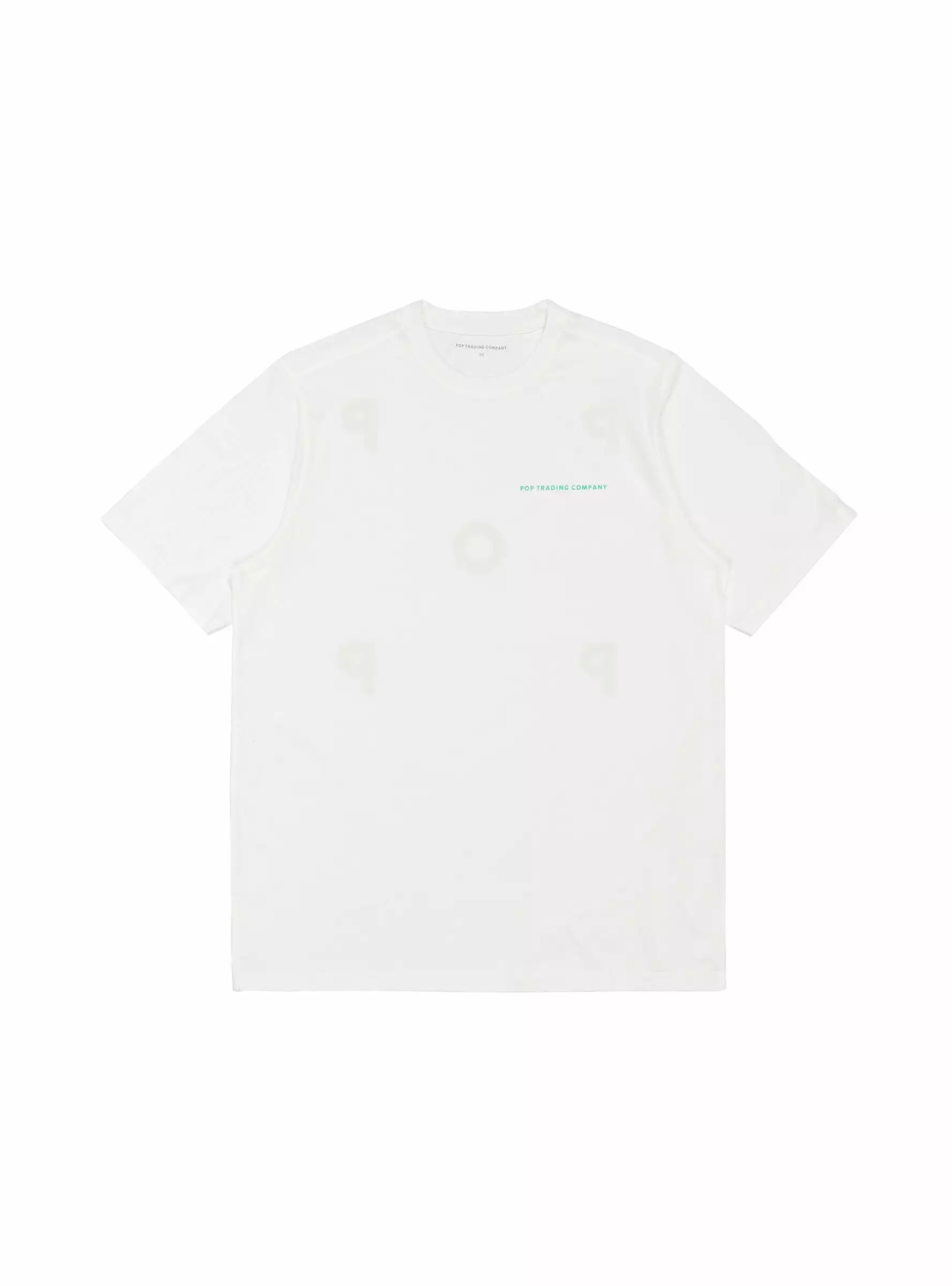 White and Green Logo T-shirt