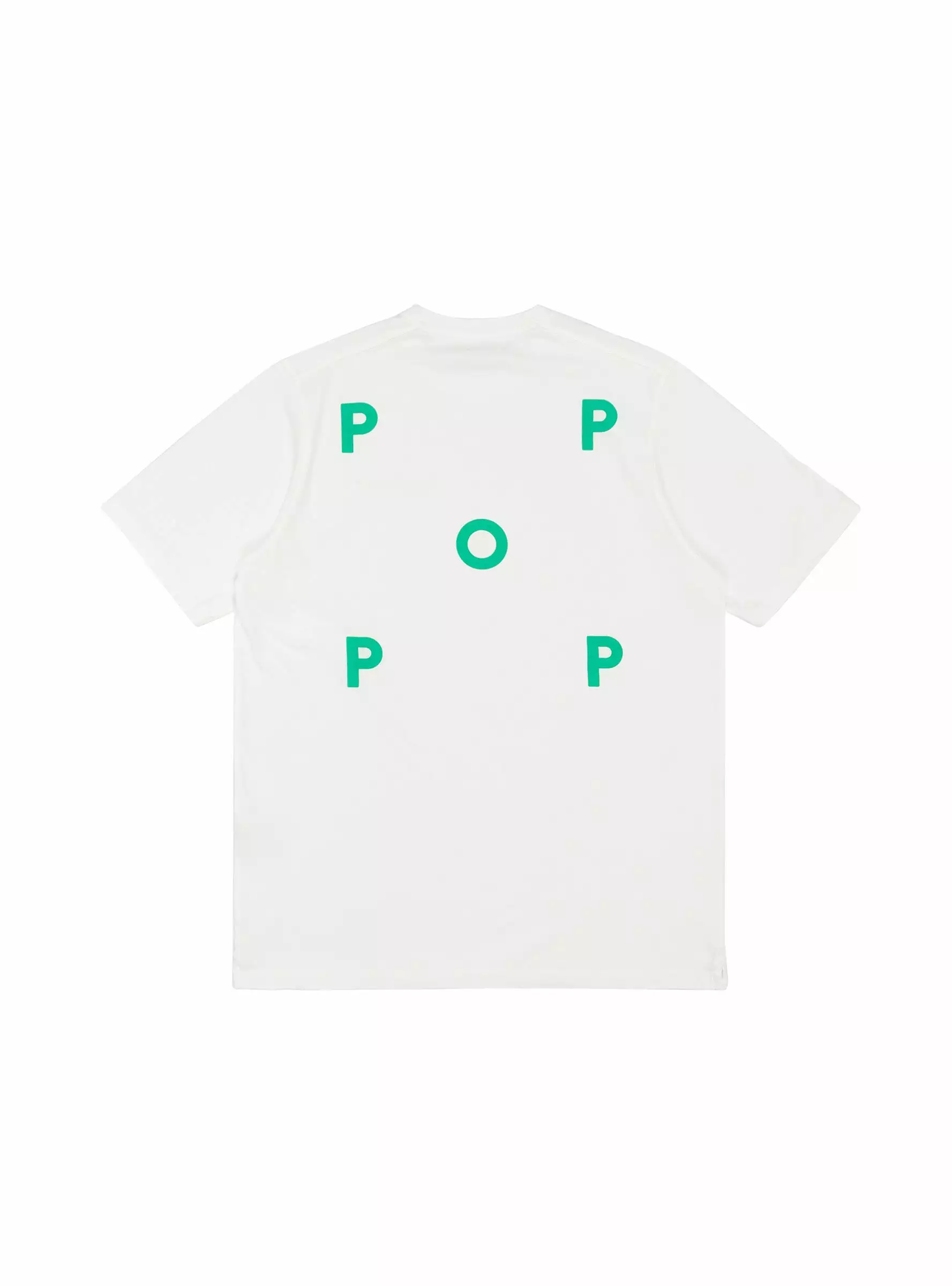 White and Green Logo T-shirt