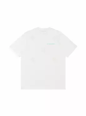 White and Green Logo T-shirt