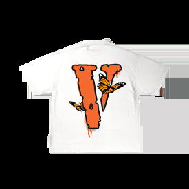 White Butterfly T-shirt collaboration between Juice Wrld and Vlone