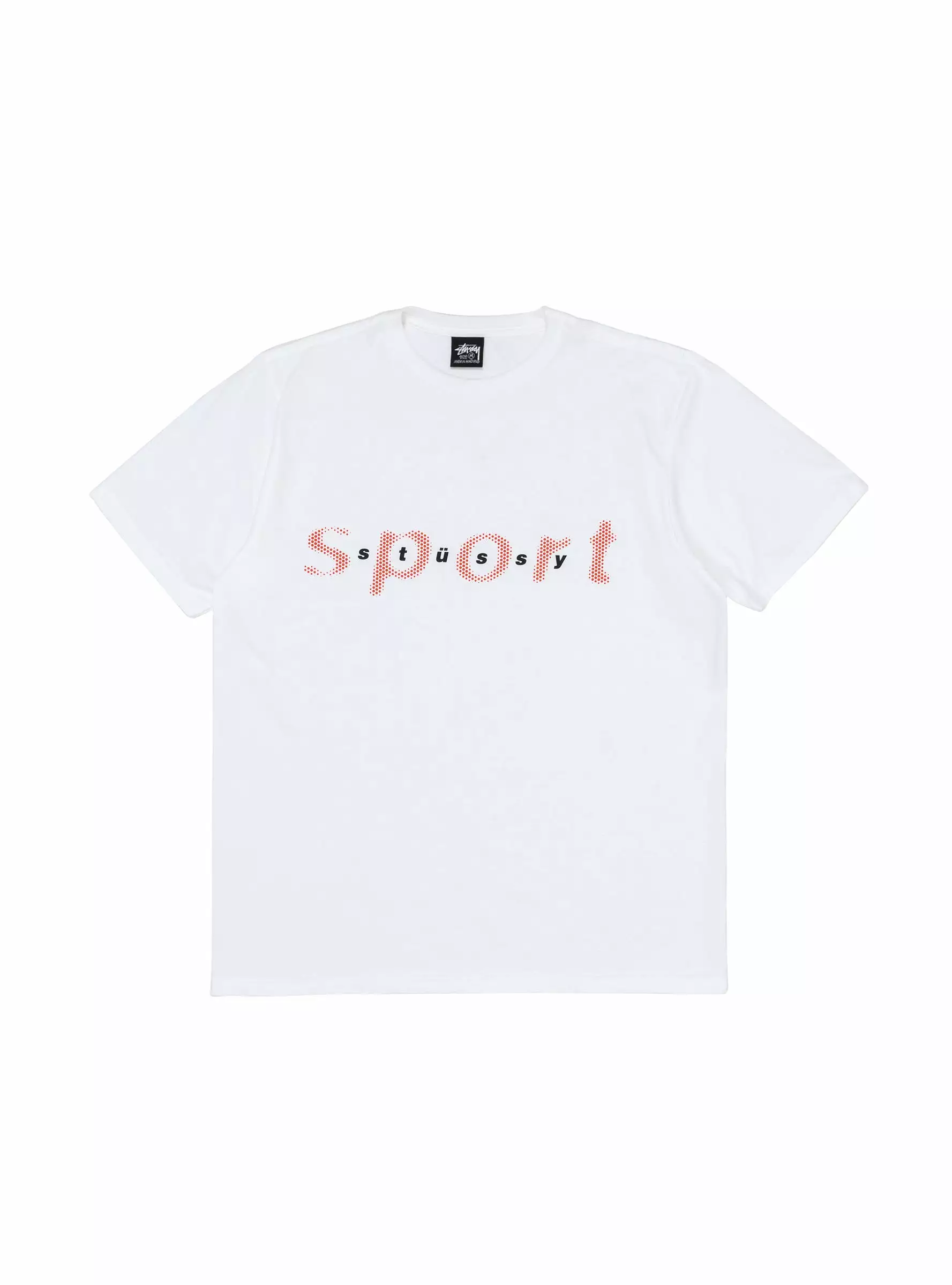 White Polka Dot Sports T-shirt