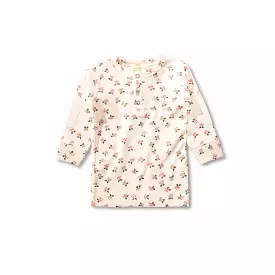 Winter Floral Waffle Print Long Sleeve T-Shirt