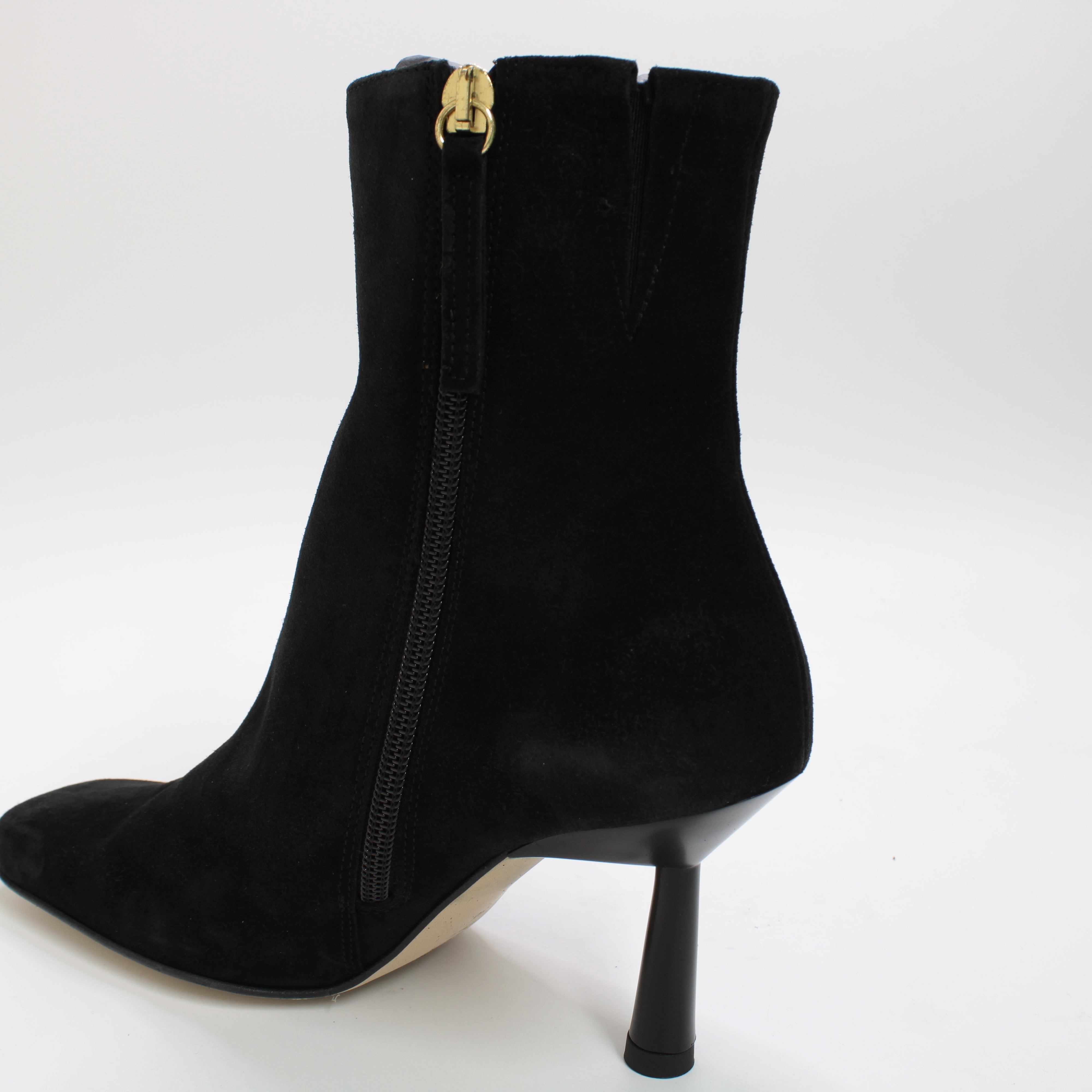 Women's Black Frappe Stiletto Heeled Ankle Boots