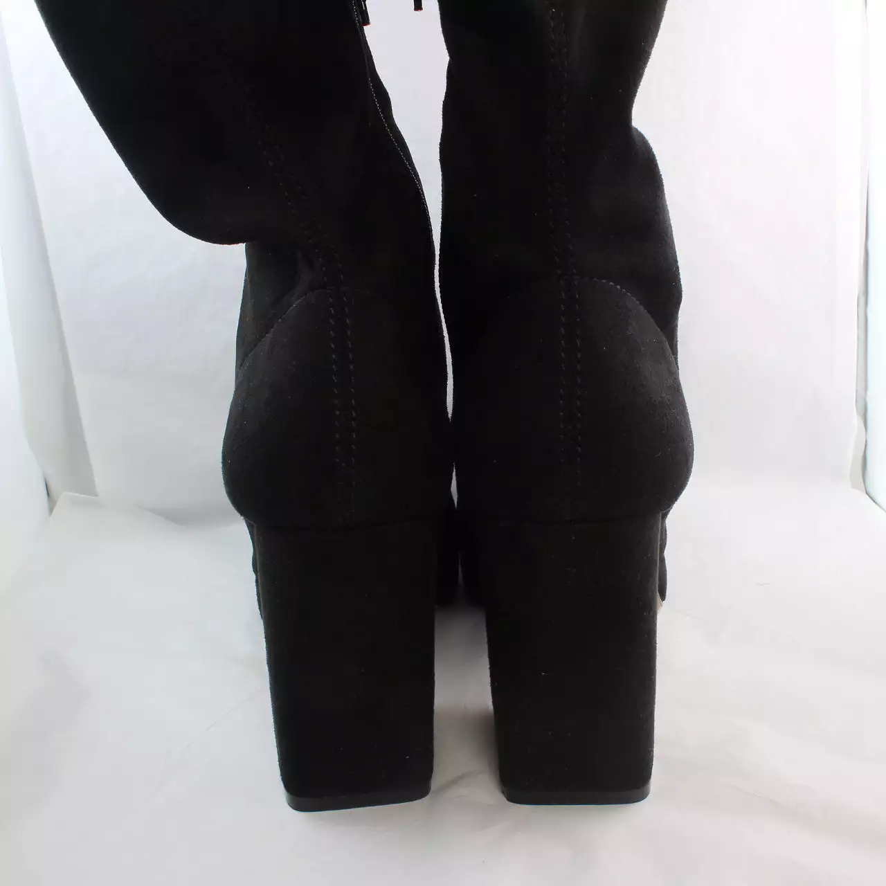 Women's Black Micro Sock Boots