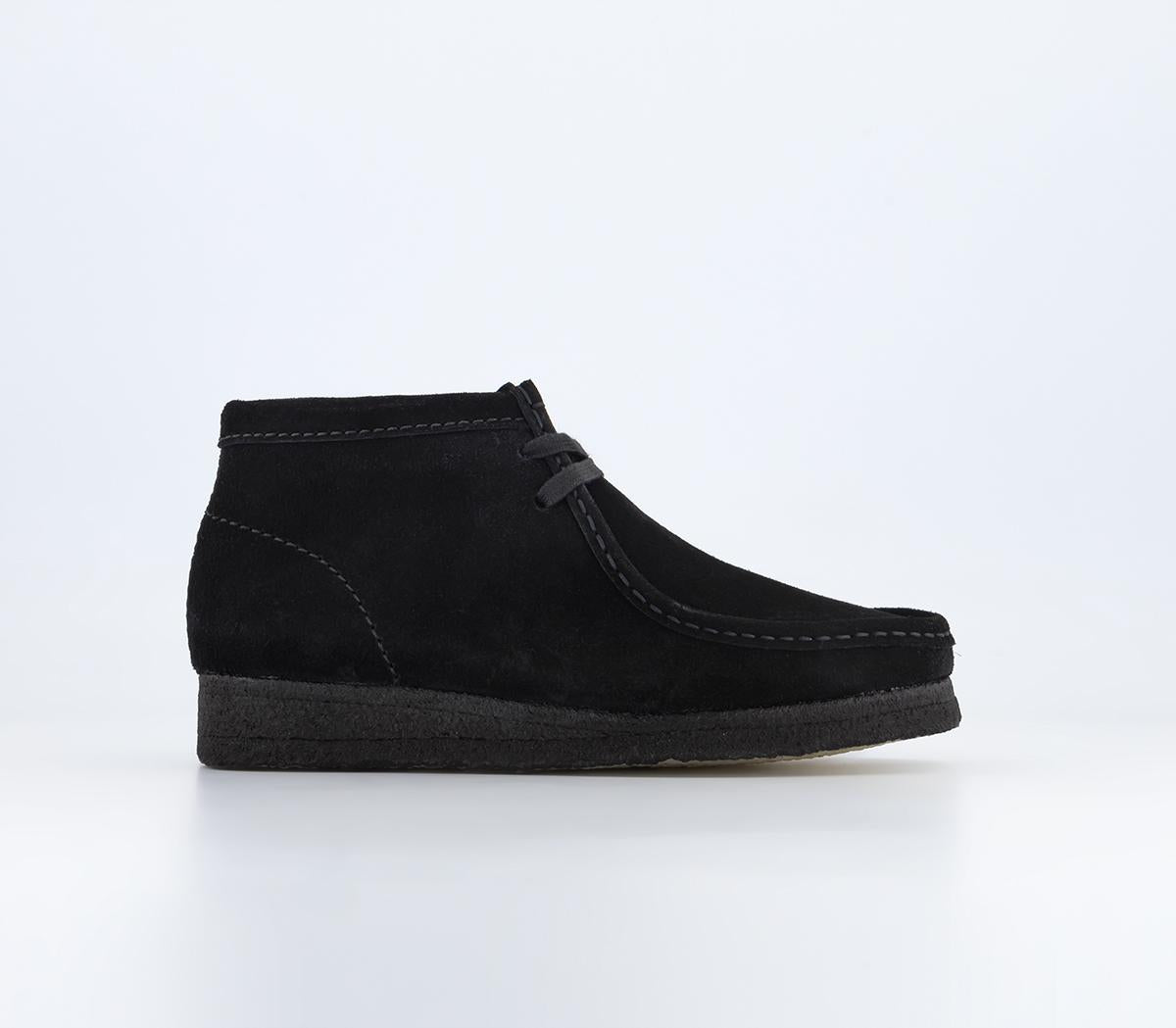 Women's Clarks Originals Wallabee Boots - Black Suede | Shop Now