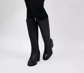 Women's Kabana Knee Boots - Black Leather