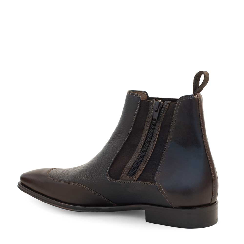 Women's Leather Chelsea Boot with Side Zip - Cadence