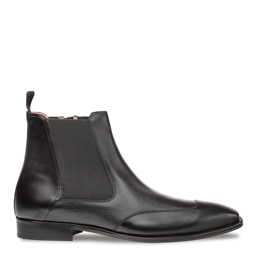 Women's Leather Chelsea Boot with Side Zip - Cadence