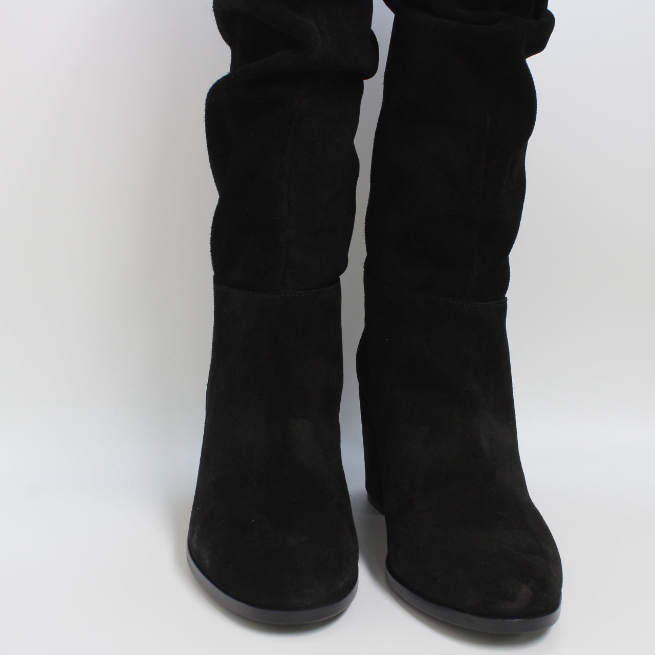 Women's Office Kaley Black Suede Block Heel Boots