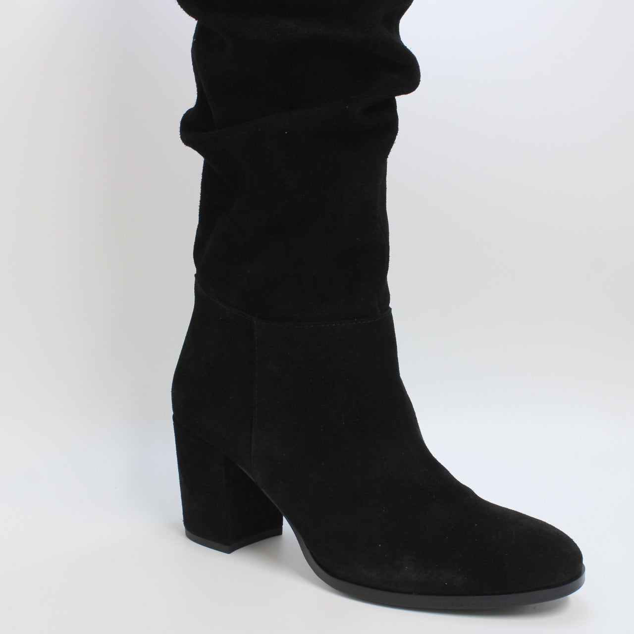 Women's Office Kaley Black Suede Block Heel Boots