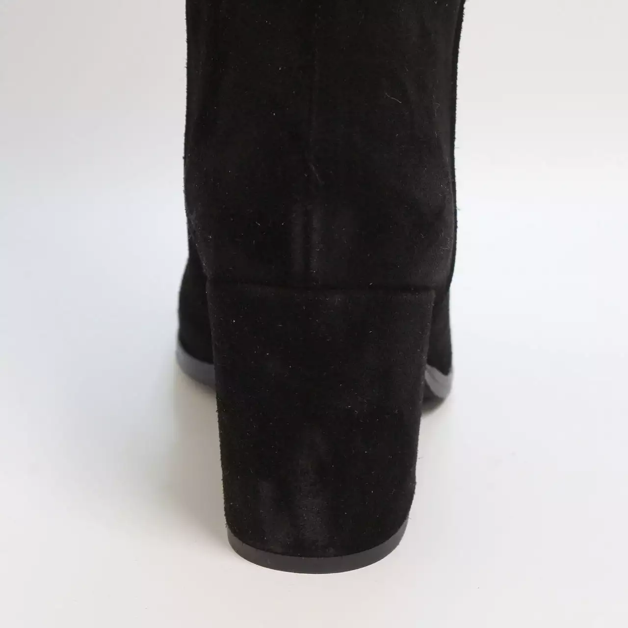 Women's Office Kaley Black Suede Round Toe Block Heel Boots