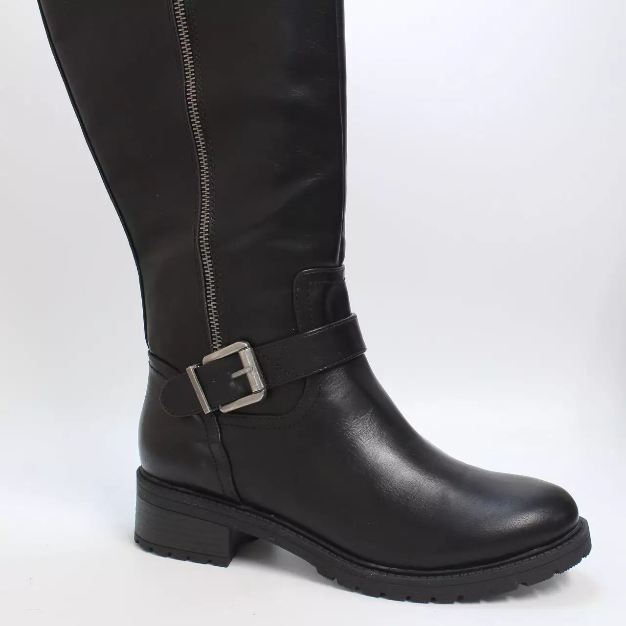 Women's Office Khloe High Leg Rider Boots Black.