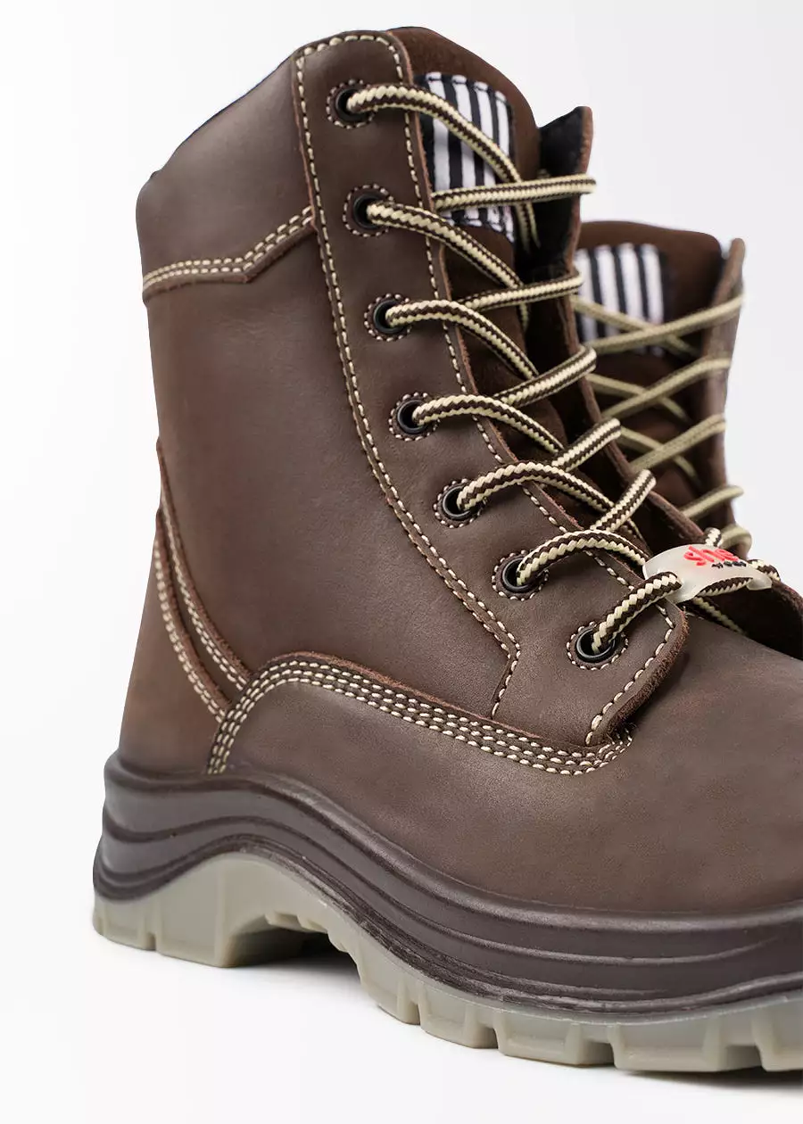 Women's safety work boots with zip