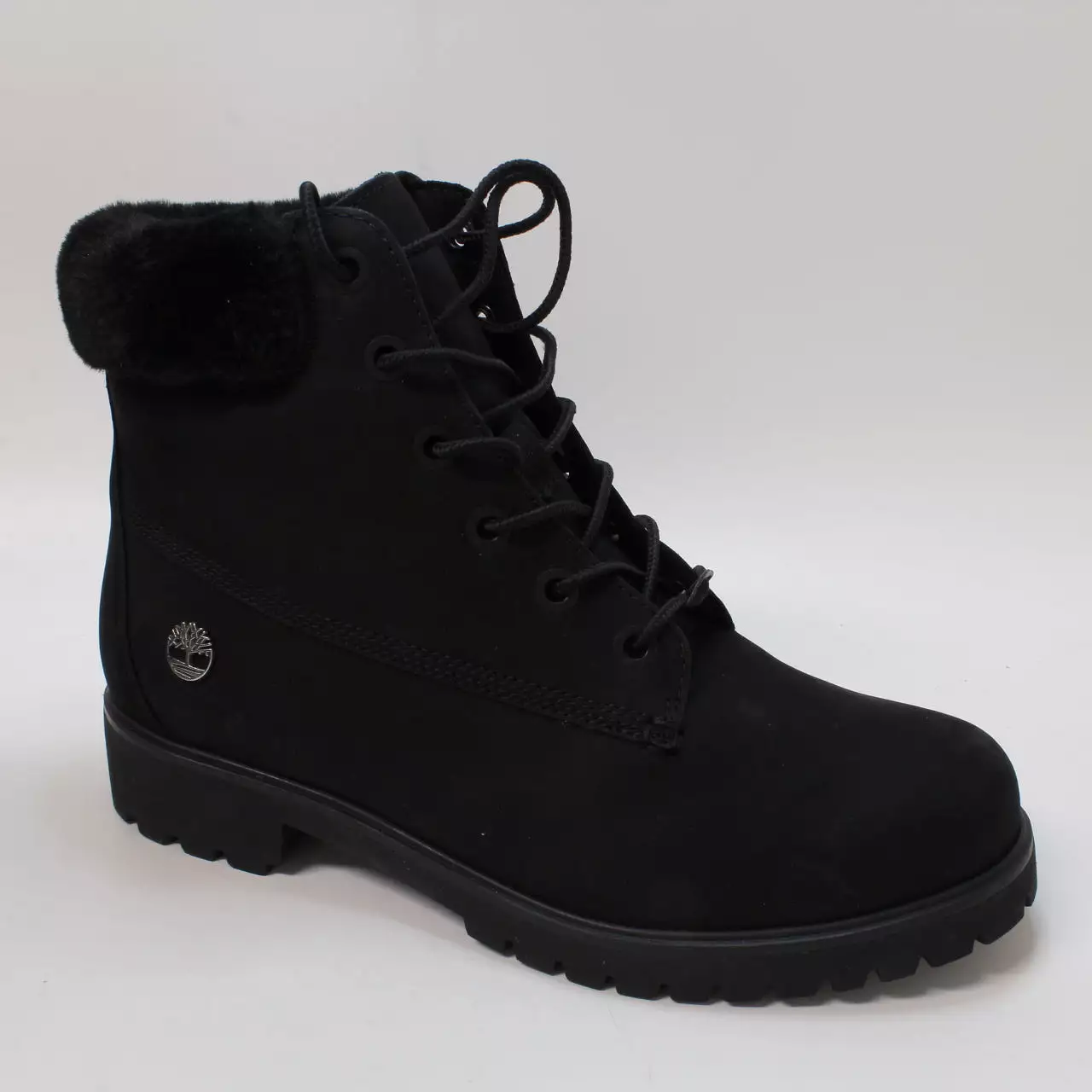 Womens Timberland Lyonsdale Shearling Boots Black - UK Size 6