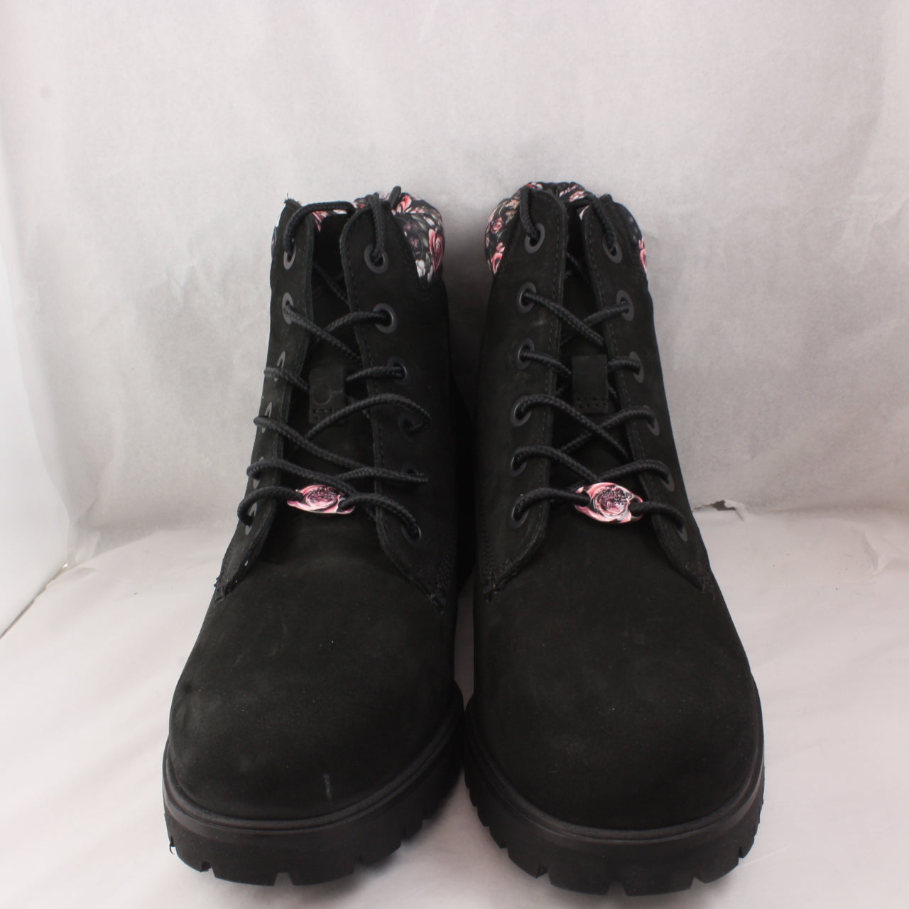 Women's Timberland Slim Premium Boots - Black Floral Collar